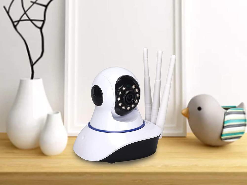 interierová bezpečnostná WiFi IP kamera s nočným videním